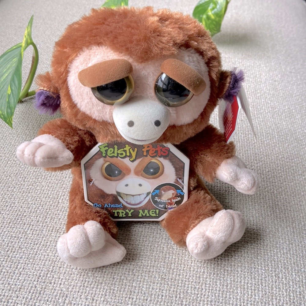 NWT Feisty Pets | Grandmaster Funk 8" Plush Monkey